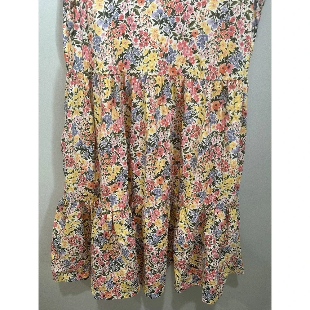 Old Navy Wildflower Floral Flutter Sleeve‎ Midi Sundress Girls XL Colorful NWT